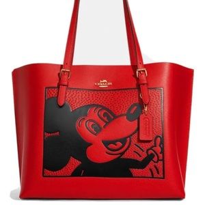 Coach Disney Mickey Mouse Keith Haring Mollie Tote